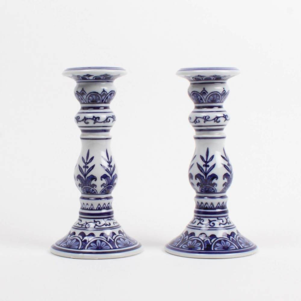 8 Oak Lane Chinoiserie Candlestick - Thumbnail 4